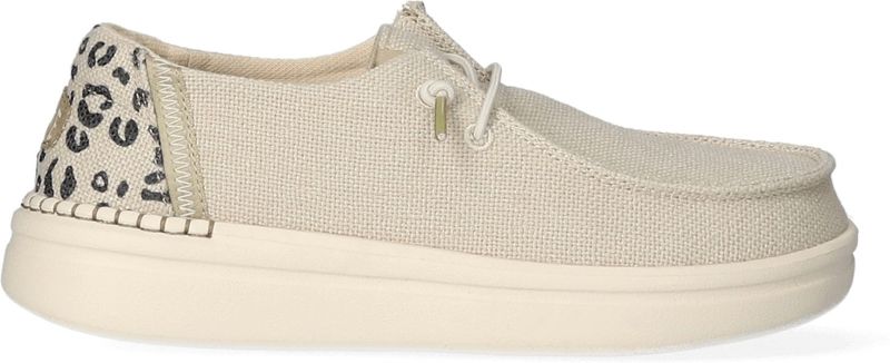 Hey Dude - Wendy Rise Leo - Instappers - Crème - Leopardprint