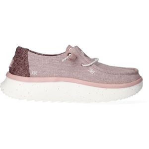 HEYDUDE Wendy Peak Chambray Dames Instappers Mauve