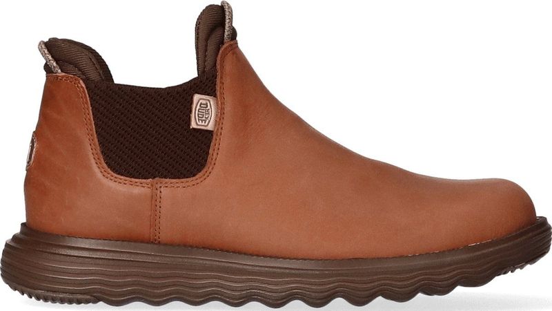 HEYDUDE - Branson Craft Leather Dames Boots Cognac