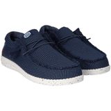 HEYDUDE Wally Sport Instappers blauw Canvas - Maat 45