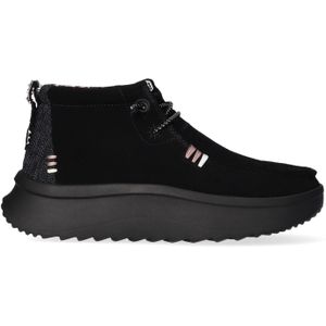 HEYDUDE Wendy Peak Hi Suede Dames Instappers Black