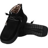 HEYDUDE - Wendy Peak Hi Suede Dames Instappers Black