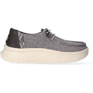 HEYDUDE - Wendy Peak Woven Dames Instappers Charcoal - Maat 43