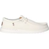 HEYDUDE - Wally Funk Nylon Craft Heren Instappers - Stone White