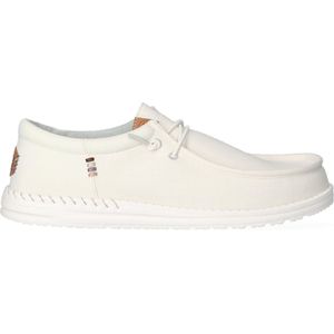 HEYDUDE - Wally Funk Nylon Craft Heren Instappers - Stone White