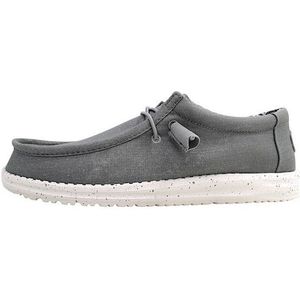 HEYDUDE - Wally - Instappers - Light Grey - Canvas