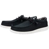 Hey Dude, Schoenen, Heren, Zwart, 42 EU, Wally Canvas Schoenen Zwart Wit