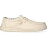 HEYDUDE - Wally Canvas Heren Instappers Stone White - Maat 41
