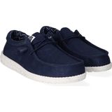 HEYDUDE Wally Canvas - Casual instappers - Marineblauw - Canvas