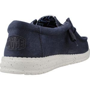 HEYDUDE Wally Canvas - Casual instappers - Marineblauw - Canvas