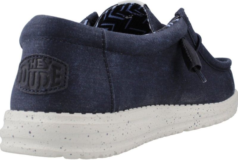 HEYDUDE Wally Canvas - Casual instappers - Marineblauw - Canvas