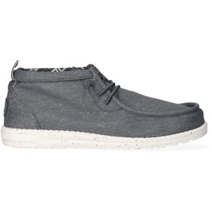 HEYDUDE - Wally Mid Canvas Heren Instappers Grey - Maat 47