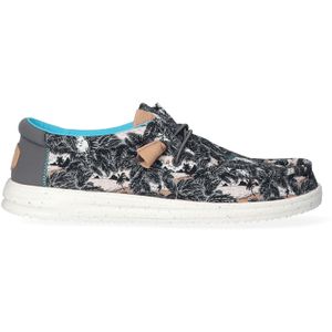 HEYDUDE - Wally H2O Instappers - Tropical Black/Tropical - Ademend Materiaal