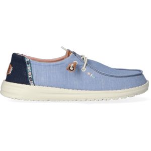 HEYDUDE  Wendy Chambray Boho  instappers  dames Blauw