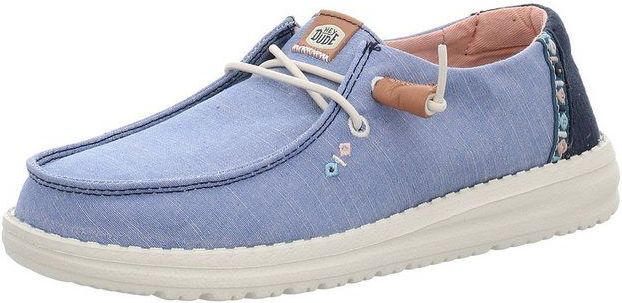 HEYDUDE - Wendy - Instapper - Blue - Chambray - Katoenen Voering