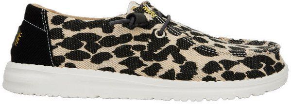 HEYDUDE Wendy Leopard Instappers zwart - Dames - Maat 40