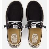 HEYDUDE Wendy - Instappers - Zwart - Flexibel en Wasbaar