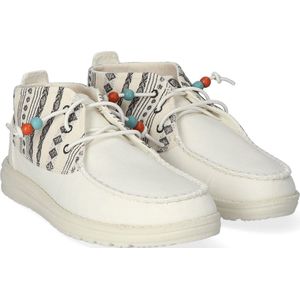 HEYDUDE - Wendy Mid Boho Mix Dames Instappers - Baja Cream