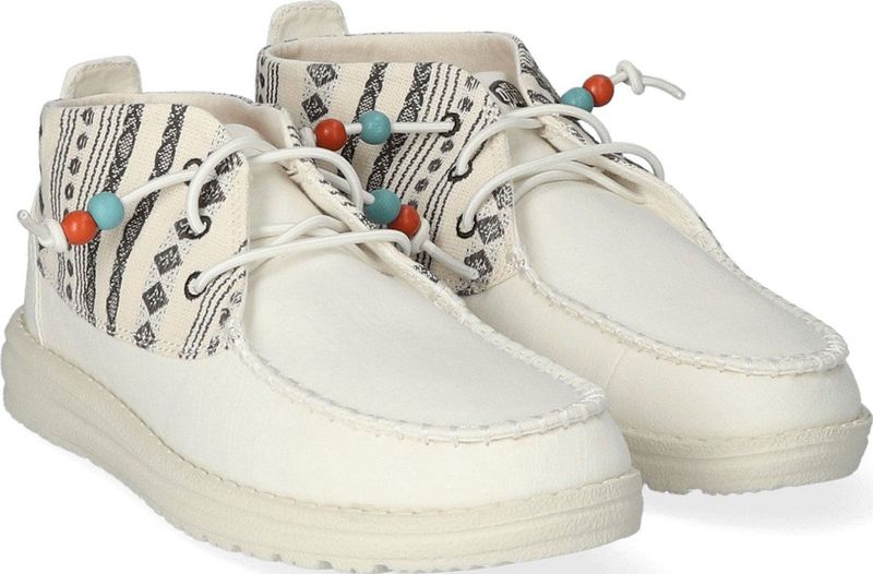 HEYDUDE - Wendy Mid Boho Mix Dames Instappers - Baja Cream