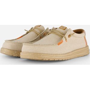 HEYDUDE - Wally Coastline Jute - Instapper - Silver - Gerecycled Textiel, Katoen