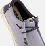 HEYDUDE - Wally Coastline Jute - Instapper - Silver - Gerecycled Textiel, Katoen