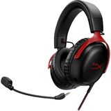 HyperX Cloud III Wired Gaming Headset - Zwart/Rood (PC, PS5, Xbox Series X/S)