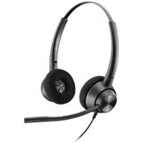 Poly EncorePro 320 with Quick Disconnect Binaural Headset TAA Bedraad Hoofdband Kantoor/callcenter Zwart