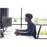 Poly EncorePro 310 Monoaural with Quick Disconnect Headset TAA Bedraad Hoofdband Oproepen/muziek Zwart