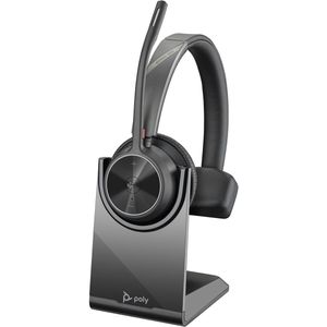 Poly – draadloze Voyager 4310 UC-headset met laadstation (Plantronics) – één oor headset – USB-A-Bluetooth-adapter – compatibel met teams (gecertificeerd), zoom en meer