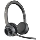POLY - Voyager 4320 - Draadloze Headset - Zwart - Inclusief BT700 Dongle en Oplaadstand
