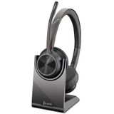 POLY - Voyager 4320 - Draadloze Headset - Zwart - Inclusief BT700 Dongle en Oplaadstand