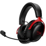 HyperX Cloud III Wireless BLK/RED GAM HEADSET Bedraad en draadloos Hoofdband Gamen USB Type-A Zwart, Rood