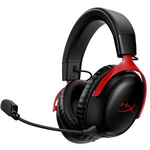 HyperX Cloud III Wireless BLK/RED GAM HEADSET Bedraad en draadloos Hoofdband Gamen USB Type-A Zwart, Rood