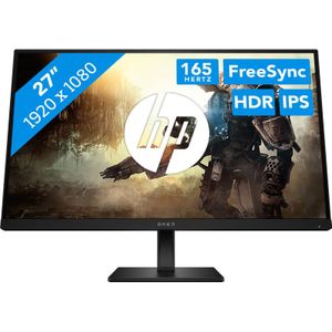 OMEN 27 FHD 165 Hz Gaming Monitor gaming monitor 165Hz, HDMI, DisplayPort, AMD FreeSync Premium