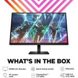 HP Omen by 27s PC-Monitor, 68,6 cm (27 Zoll), 1920 x 1080 Pixel, Full HD LCD, Schwarz