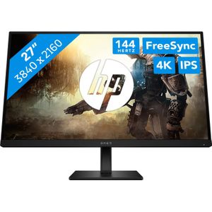 HP OMEN 27K - 4K IPS 144Hz Gaming Monitor - 27 Inch