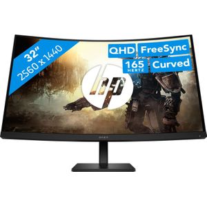 HP OMEN by 32c computer monitor 80 cm (31.5 inch) 2560 x 1440 Pixels Quad HD Zwart