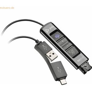 Poly DA85-M USB to QD Black Adapter TAA Interface-adapter