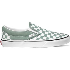 VANS Classic Slip-On Color Theory Checkerboard instappers lichtgroen/wit