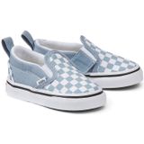 Vans  TD Slip-On V COLOR THEORY CHECKERBOARD DUSTY BLUE  instappers  kind Blauw