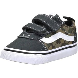 Vans Ward V Uniseks kindersportschoenen, camouflage, zwart/wit, EU 25, camouflage, zwart/wit, 25 EU