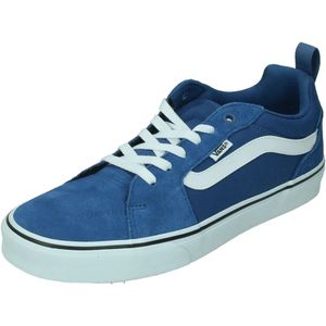 Vans Heren Filmore Sneaker, Suede/Canvas Blauw/Wit, 8 UK, Suede Canvas Blauw Wit, 42 EU