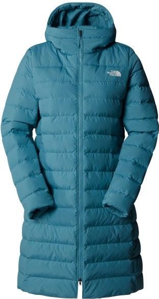 Gewatteerde lange jas met capuchon, model 'Aconcagua'