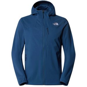 The North Face Nimble Hoodie Softshell Jas Heren Shady Blue XL