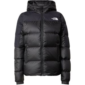 The North Face - Jassen - W Diablo Down 2.0 Hoodie TNF Black Heather/TNF Black voor Dames - Maat M - Zwart