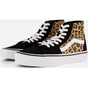 VANS SK8-Hi - Sneakers - Zwart/Camel - Textiel/Suède - Wafelzool