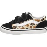 Vans - Old Skool V - Sneakers - Zwart - Bruin - Wit - Suède - Canvas - Rubber