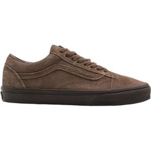 Vans - Bruine Suede Sneakers - Heren - Leer