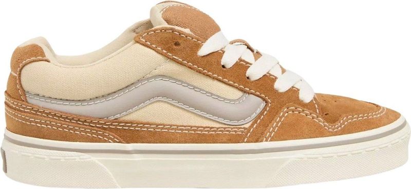 Vans Caldrone Sneakers - Bruin - Beige - Grijs - Suède - Canvas - Rubber