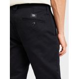 Vansvoor mannen. VN000HZABLK1 Authentieke zwarte getailleerde chino broek zwart (26/30), Casual, Katoen
